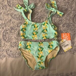 Lemon Print Bikini Set